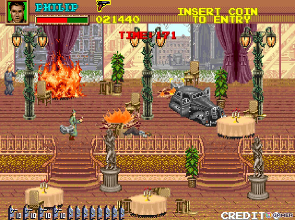 「アーケードアーカイブス デッドコネクション」が2月27日に配信！街を牛耳る巨大組織“ネロッツィアファミリー”に挑むアクションSTGの画像