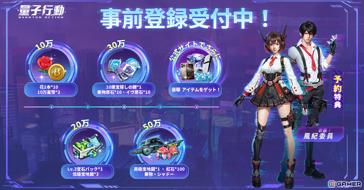 サイバーパンクMMORPG「量子行動」でアニメ「攻殻機動隊SAC_2045」とのコラボが開催決定!草薙素子やバトー、タチコマが登場の画像