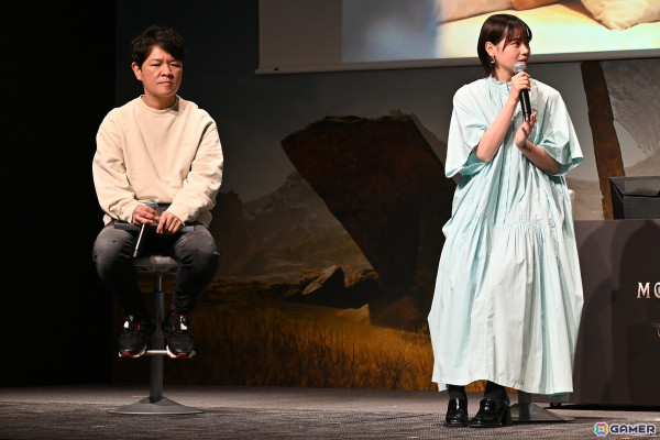 「モンスターハンターワイルズ」発売前夜イベントで辻本氏と西野さんがイャンクックに挑戦！ステージに実寸大の大タル爆弾が現れる場面もの画像16