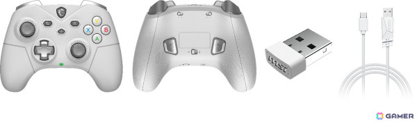 MSIの多機能ゲーミングコントローラー「FORCE GC300 WIRELESS」のホワイトモデルが発売！の画像2