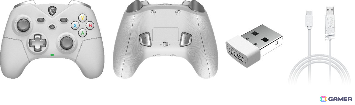MSIの多機能ゲーミングコントローラー「FORCE GC300 WIRELESS」のホワイトモデルが発売!の画像