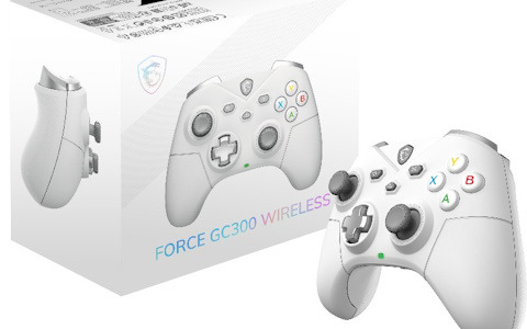 MSIの多機能ゲーミングコントローラー「FORCE GC300 WIRELESS」のホワイトモデルが発売！