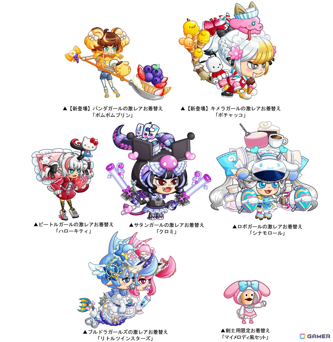 「城とドラゴン」3月の新キャラ“パンダガール”が登場!「サンリオキャラクターズ」との復刻コラボイベントも開催の画像