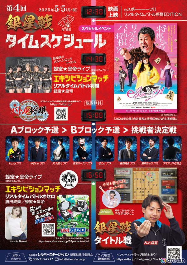 「リアルタイムバトル将棋」の大会「第4回銀星戦」で映画「eスポーーーーーツ!!リアルタイムバトル将棋EDITION」無料上映を目指すクラファンが実施中！の画像5