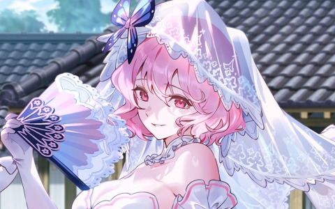 「東方幻想エクリプス」幻想的なドレスをまとった西行寺幽々子（CV：茅野愛衣）が季節限定で登場！