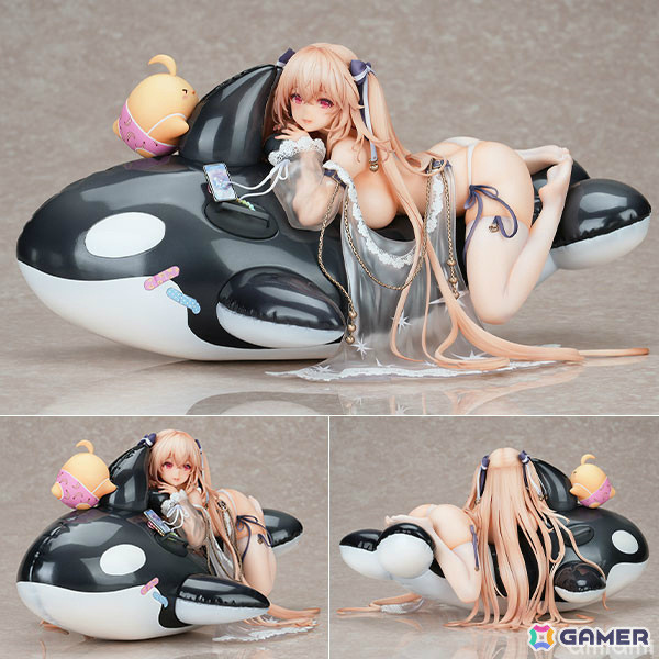 「アズレン」アンカレッジが着せ替え「ドルフィンブルー・レッスン」の姿で立体化！差し替え可能な表情パーツ「拗ね顔」も付属の画像1