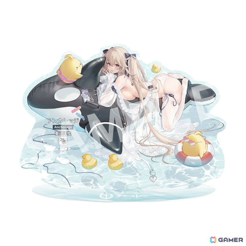 「アズレン」アンカレッジが着せ替え「ドルフィンブルー・レッスン」の姿で立体化!差し替え可能な表情パーツ「拗ね顔」も付属の画像
