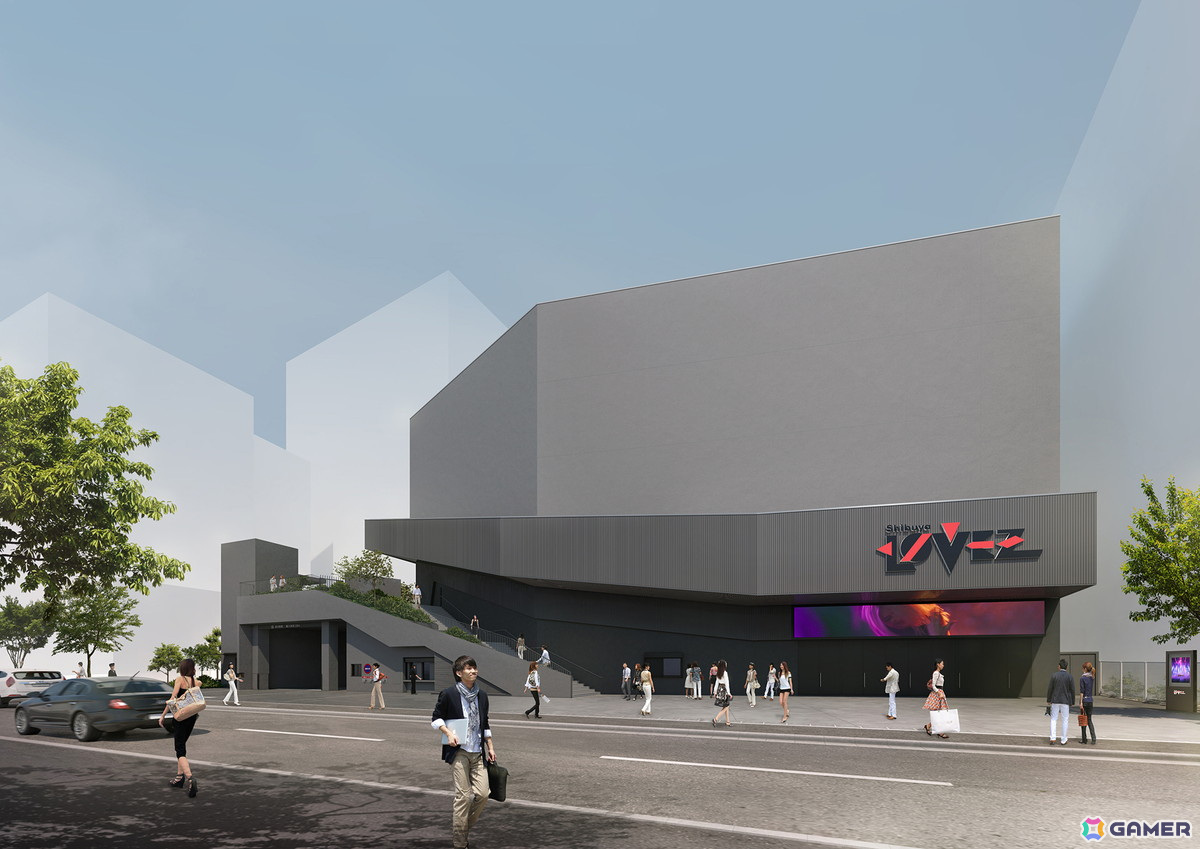 バンダイナムコがエンタメ発信基地として渋谷に建設中の多目的ホール名称が「Shibuya LOVEZ(シブヤ ラブズ)」に決定!2026年夏に開業予定の画像