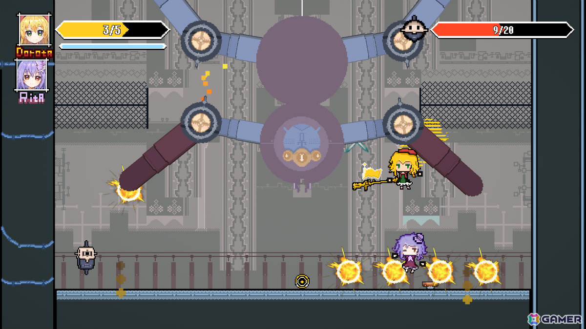 少女たちが危険な遺跡を探索するピクセル風アクション「AirBoost エアシップの騎士」の試遊版がTOKYO INDIE GAMES SUMMIT 2025に出展！の画像3