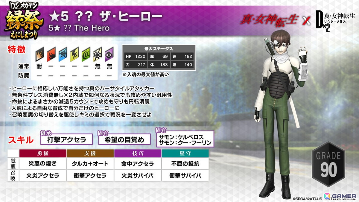 3月6日からの「D2縁祭 -真・女神転生 × D×2メガテン-」ではザ・ヒーロー、ヒロインが登場!開催記念特番の情報まとめの画像