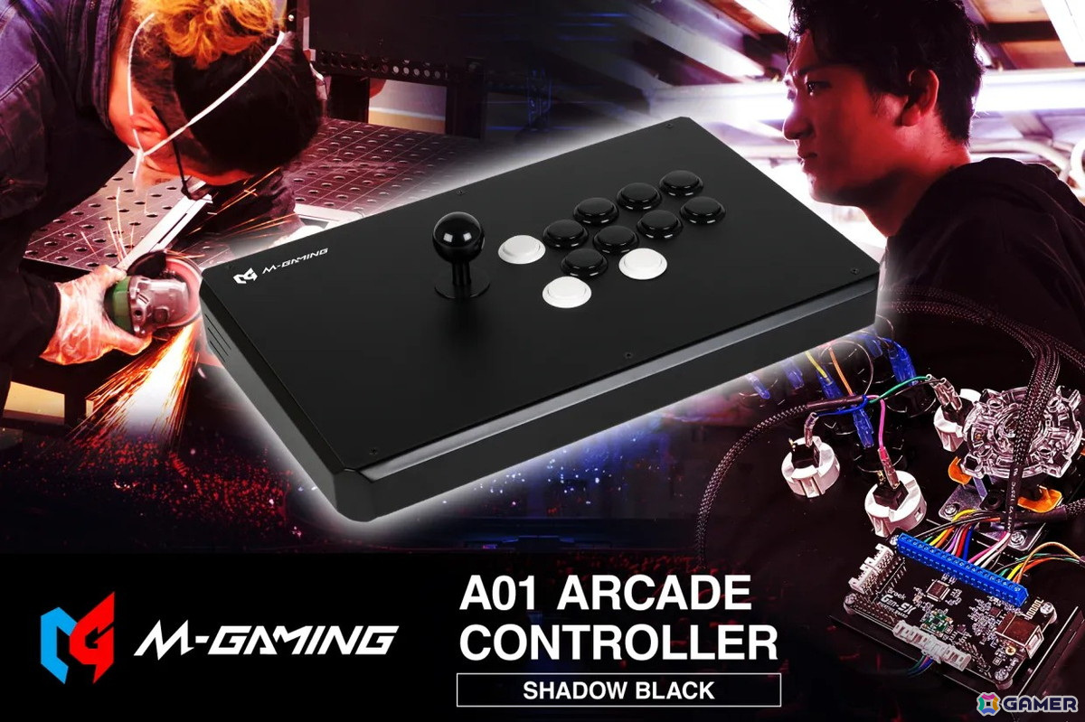 ネモ選手完全監修のアーケードコントローラー「M-GAMING A01」が予約受付中!アーケード筐体に限りなく近い感覚でのプレイを実現の画像