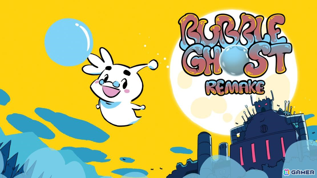 ゲームボーイのアクションパズルゲーム「バブルゴースト」のリメイク版「BUBBLE GHOST REMAKE」が3月27日に発売！の画像