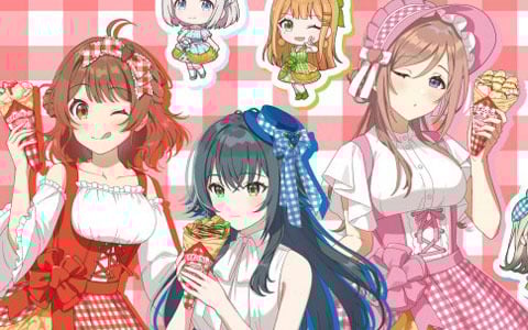 「学マス」×マリオンクレープコラボが3月21日より開催決定！月村手毬の欲張りカツカレークレープなど3種のコラボクレープが登場