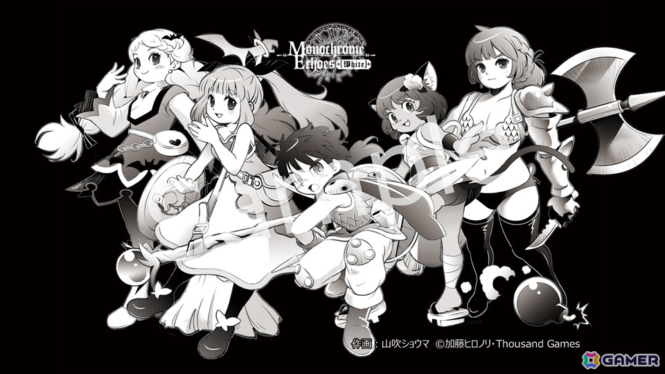 「QUESTER」のサウザンドゲームズによる異世界召喚RPG「モノクローム・エコーズ」アーリーアクセスが開始!の画像