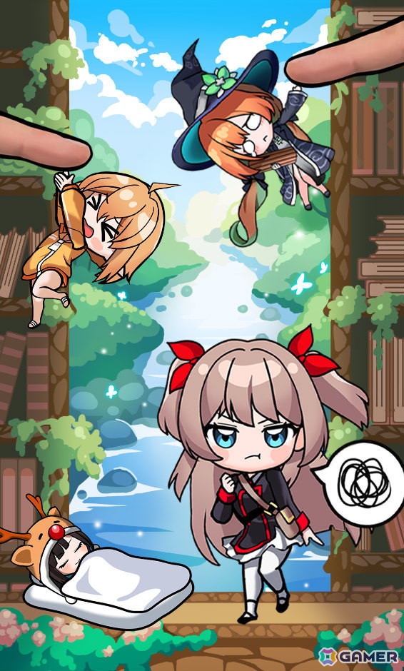 ハイブリッド・スクアード初のモバイルゲームとなる戦略的ジャンプアクション「JumpXplorer! ノベルジャンプ探検隊」の事前予約受付が開始！の画像