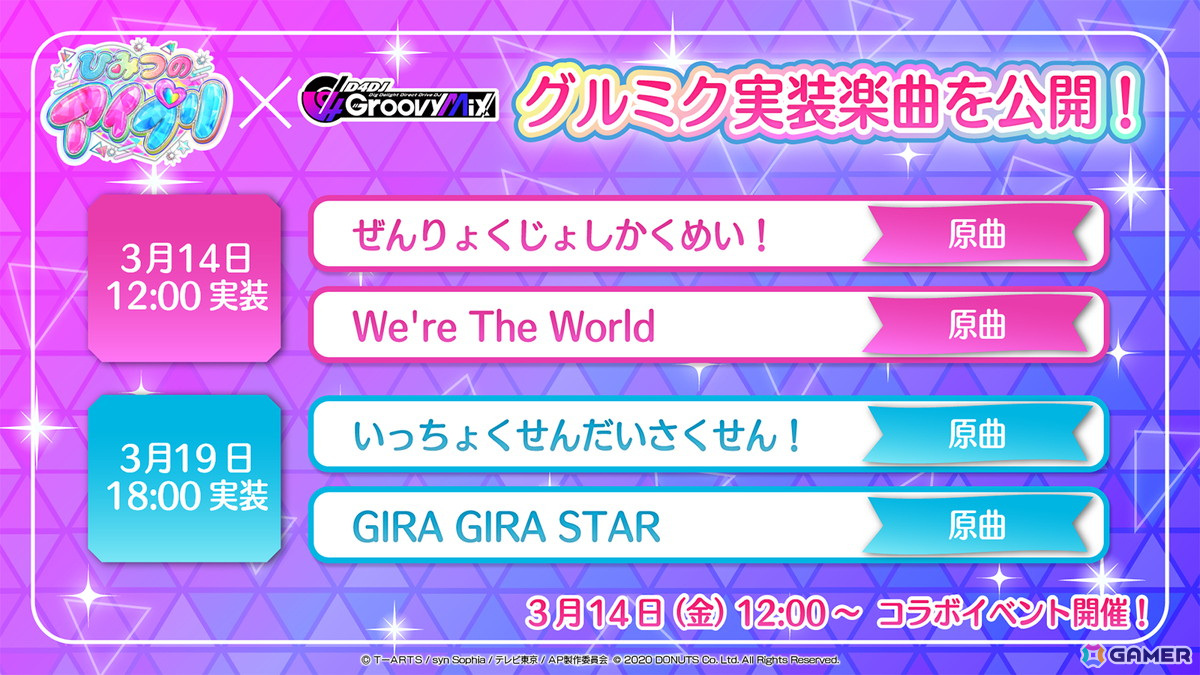 「ひみつのアイプリ」ひまり、みつき、つむぎ、チィが「グルミク」に登場!コラボイベント&ガチャが3月14日より開催!の画像