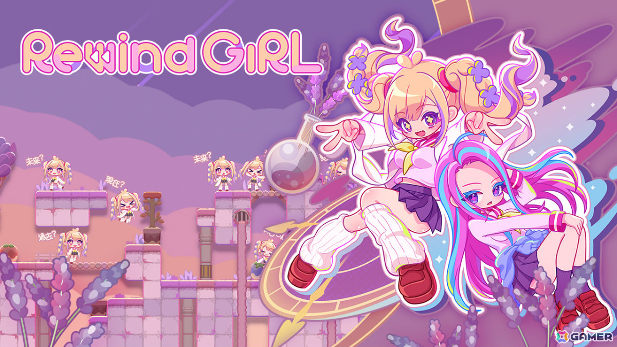 時をかけるギャルが人類滅亡を阻止するタイムリープアクションパズル「RewindGirl」がSteamでリリース!の画像