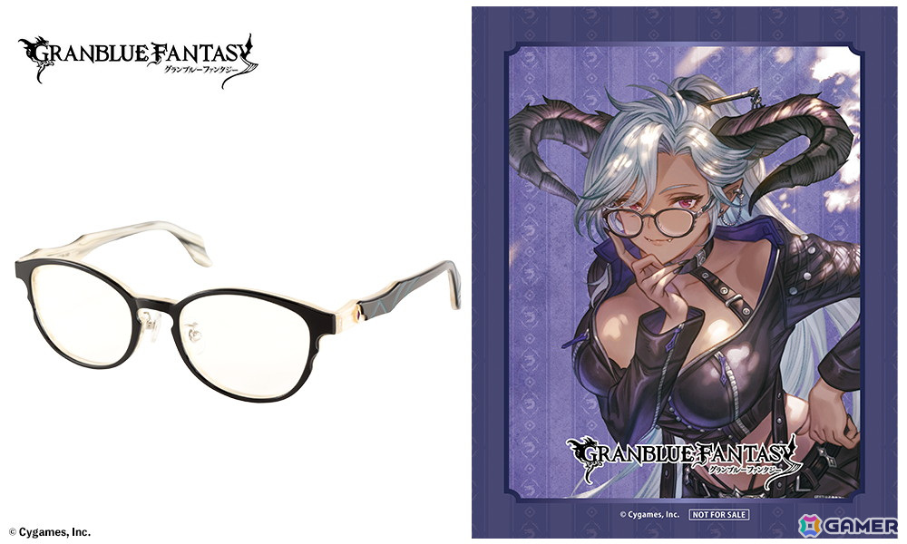 「グラブル」コラボ眼鏡第六弾は“六竜”をイメージした6モデルが登場!描き下ろしイラスト使用の眼鏡拭きや予約購入特典が付属の画像