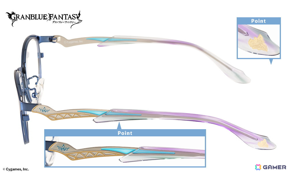 「グラブル」コラボ眼鏡第六弾は“六竜”をイメージした6モデルが登場!描き下ろしイラスト使用の眼鏡拭きや予約購入特典が付属の画像