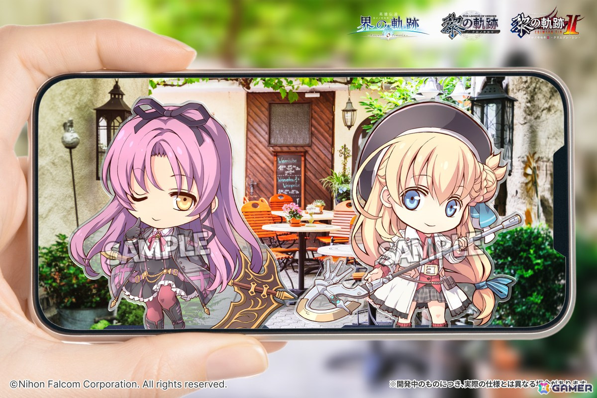 「英雄伝説 界の軌跡」よりアニエスたちヒロインのARデジタルアクスタ付きプリントブロマイド・ステッカーとARデジタルフィギュアがFanTopで販売の画像