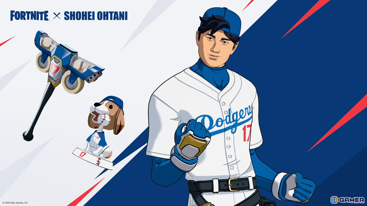 「フォートナイト」大谷翔平選手がMLB選手では初となるアイコンシリーズとして登場！愛犬・デコピンをもとにしたボブルヘッドもの画像