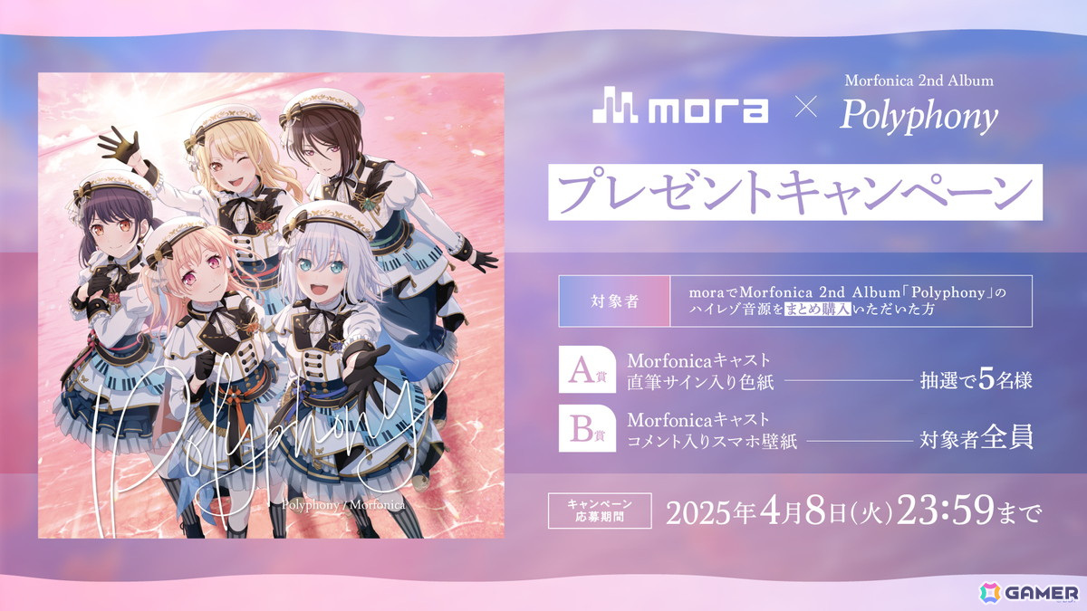 Morfonica 2nd Album「Polyphony」がリリース!待望のフルサイズ化楽曲も含む全12曲を収録の画像