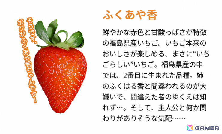 いちごと恋するSLG「いきなりストロベリー」を福島県がリリース――いちごと対話しながらクイズに答えてハッピーエンドを目指せの画像