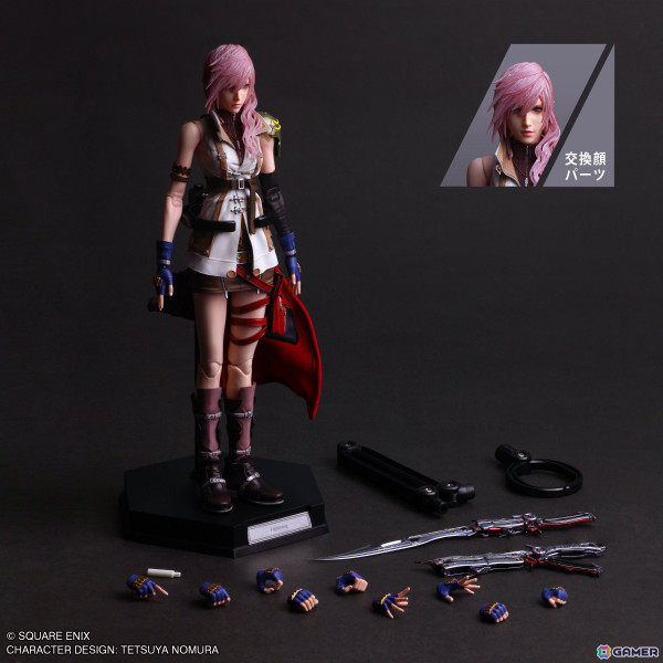 「FFXIII」のライトニングが「PLAY ARTS真」シリーズに登場！より滑らかで広い可動域に加え眼球を動かすことも可能にの画像2