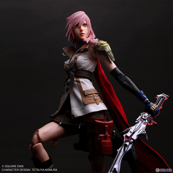 「FFXIII」のライトニングが「PLAY ARTS真」シリーズに登場！より滑らかで広い可動域に加え眼球を動かすことも可能にの画像9