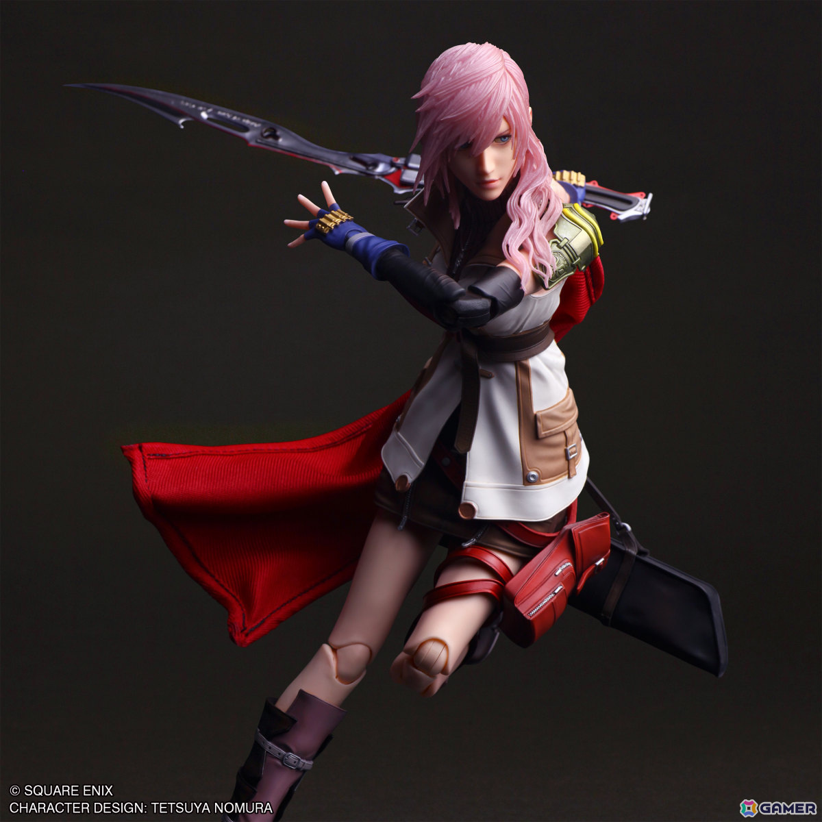 「FFXIII」のライトニングが「PLAY ARTS真」シリーズに登場！より滑らかで広い可動域に加え眼球を動かすことも可能にの画像