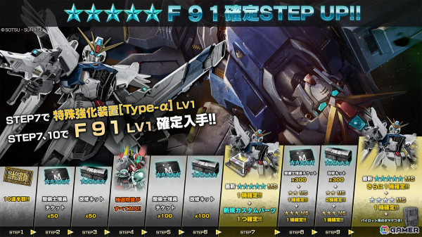 「機動戦士ガンダム バトルオペレーション2」でイベント「春のバトオペ祭りF」が開催！新機体「F91」も登場の画像5