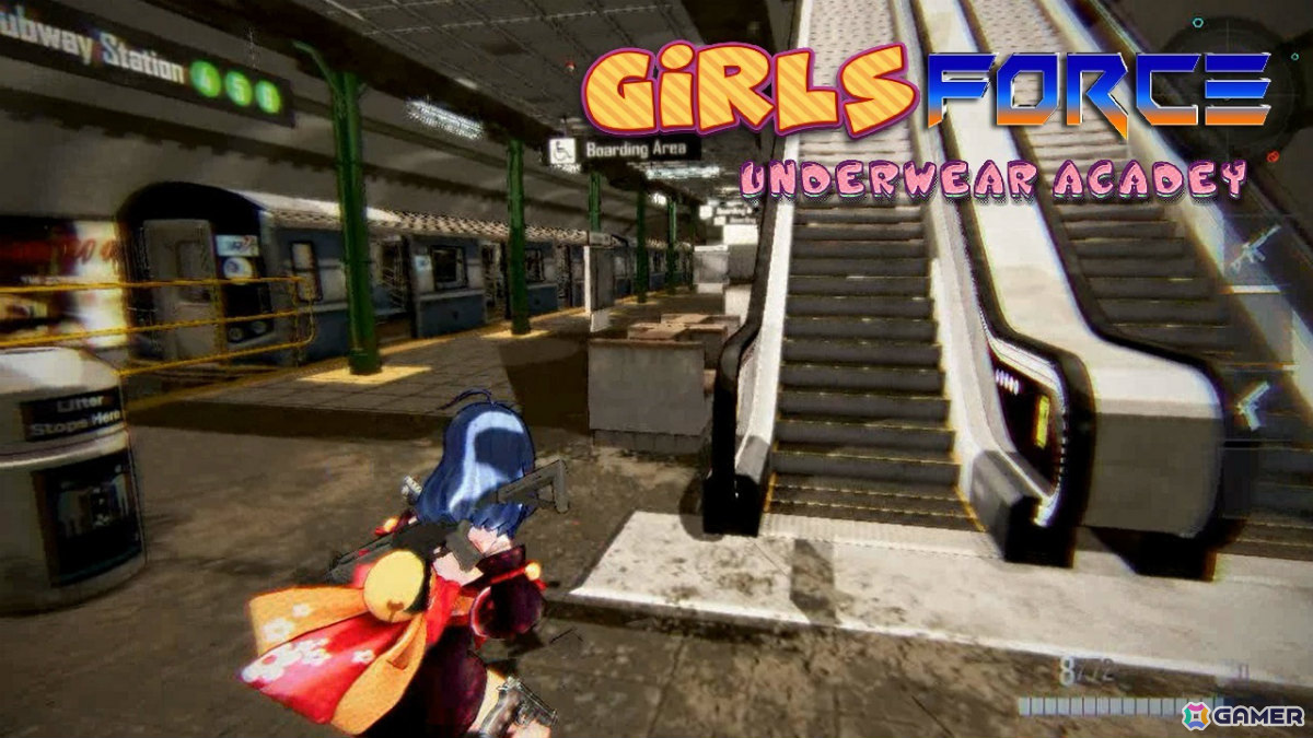 美少女たちが繰り広げるアニメ風TPS「ガールズフォース アンダーウェアアカデミー」がSwitchで配信!の画像