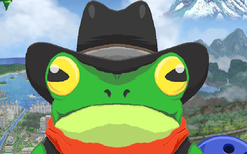 足につけたボーリング玉を駆使したジャンプアクションが楽しめる「ツクールシリーズ　Rocket Frog ～おカネの為にカエルは翔ぶ～」が発売！