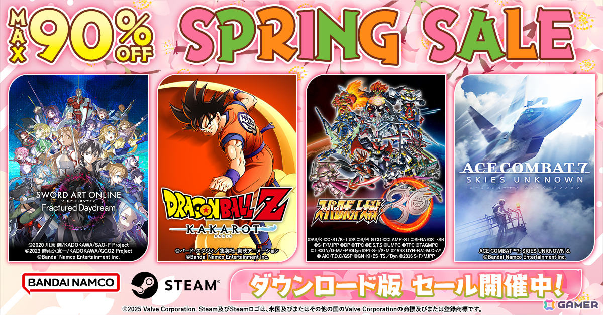 BNEのSteamセールが実施!「ドラゴンボールZ KAKAROT」75%オフ、「ゴッドイーター3」90%オフ、「太鼓の達人 ドンダフルフェスティバル」24%オフなどの画像