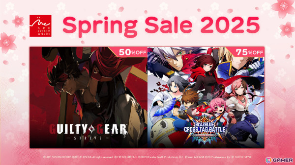 「GGST」が50％オフ、「BLAZBLUE CROSS TAG BATTLE スぺシャルエディション」が75％オフに！の画像1
