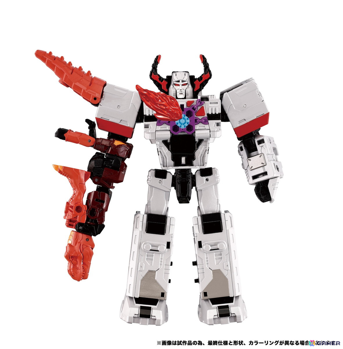 メガトロンとキャプテンヴォルカがワイルドッキング(変形合体)!