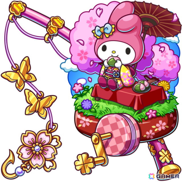 「釣り★スタ」で「サンリオキャラクターズ」とのコラボが開催！サオみくじに「はんなりマイメロディの竿」などが登場の画像