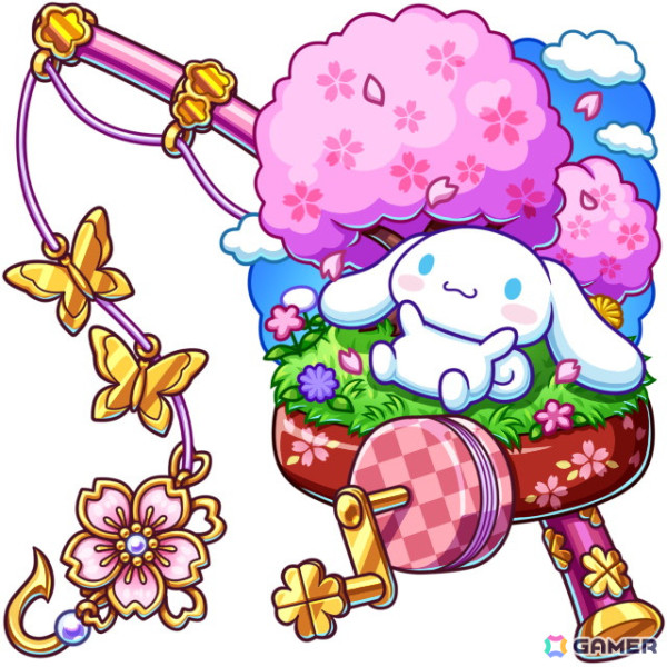 「釣り★スタ」で「サンリオキャラクターズ」とのコラボが開催！サオみくじに「はんなりマイメロディの竿」などが登場の画像
