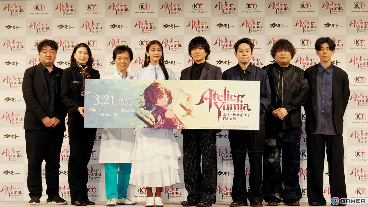 「ユミアのアトリエ ~追憶の錬金術士と幻創の地~」完成発表会をレポート!flumpoolが主題歌「迷宮シナプス」への思いを語るの画像