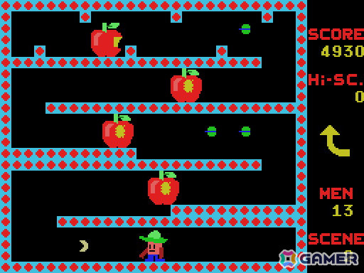 「ブーメラン（MSX版）」がプロジェクトEGGで配信！クセのあるブーメランの軌道をマスターしてすべての敵を倒そうの画像