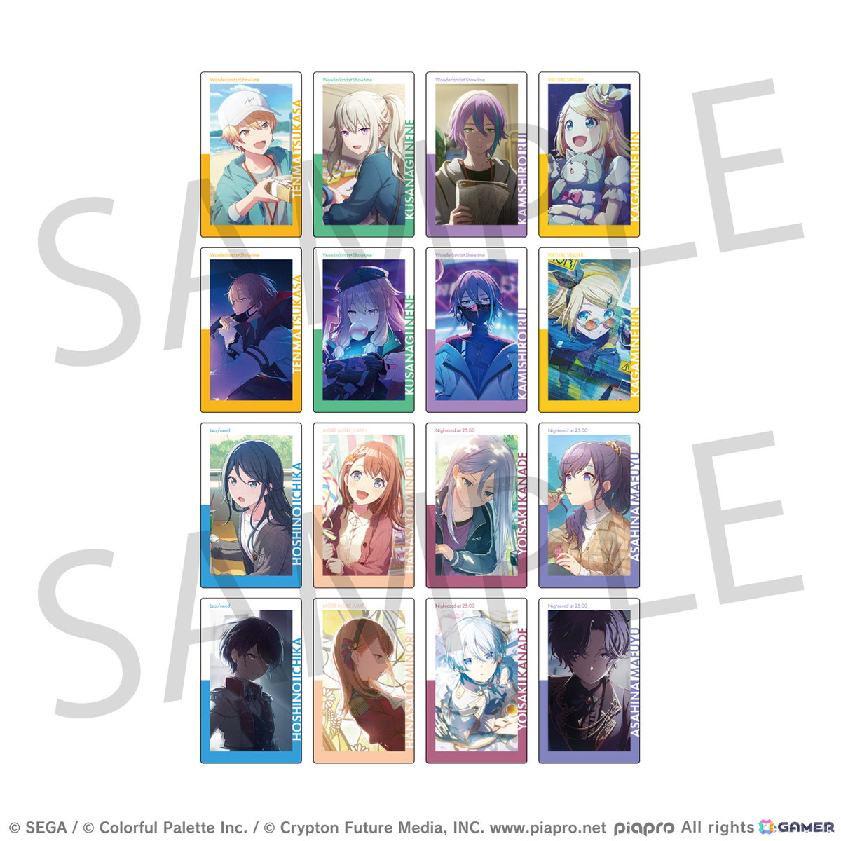 「プロセカ」より「ePick card series vol.21/ vol.22」と「アクリルバナーバッジコレクション vol.15」の予約受付が開始!の画像
