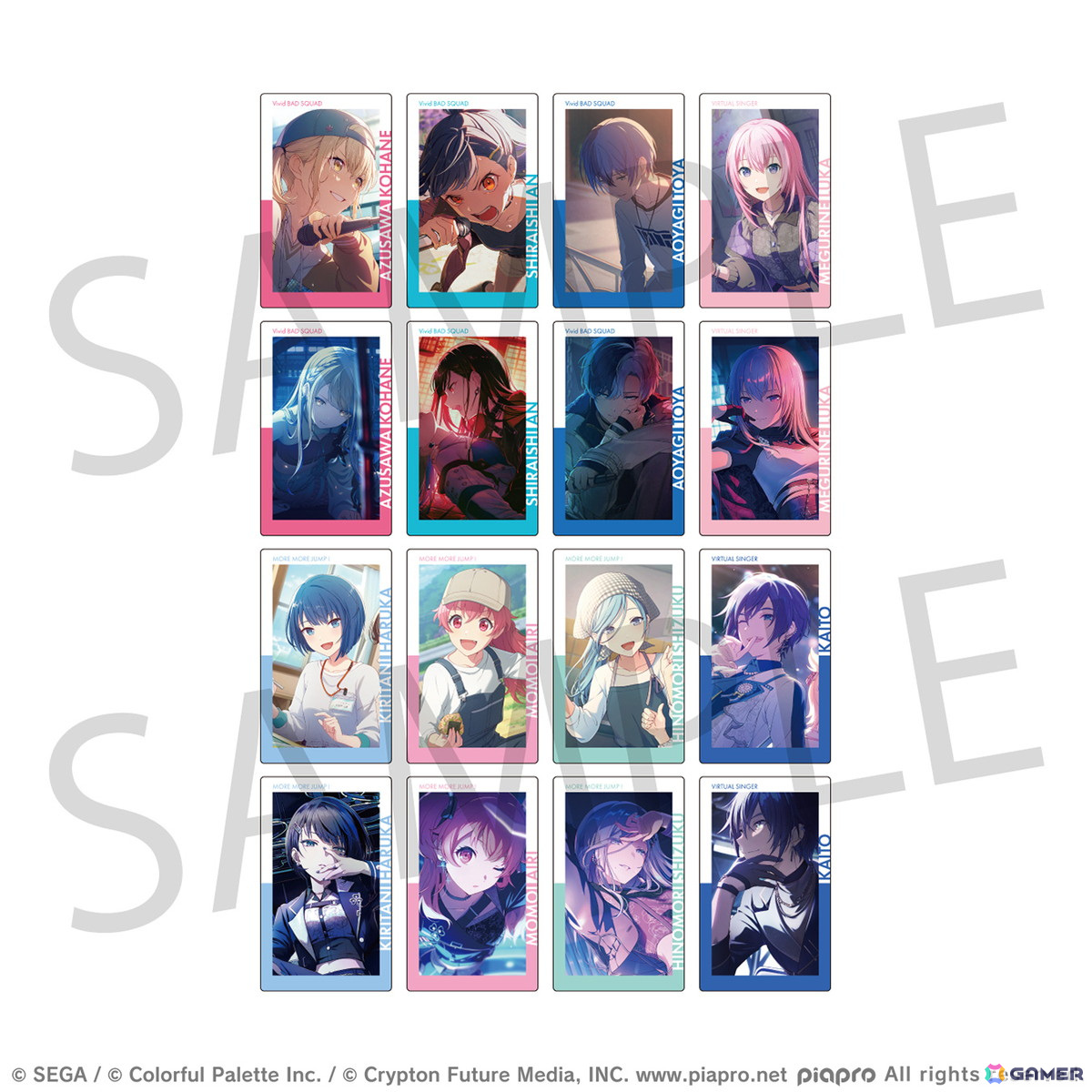 「プロセカ」より「ePick card series vol.21/ vol.22」と「アクリルバナーバッジコレクション vol.15」の予約受付が開始!の画像
