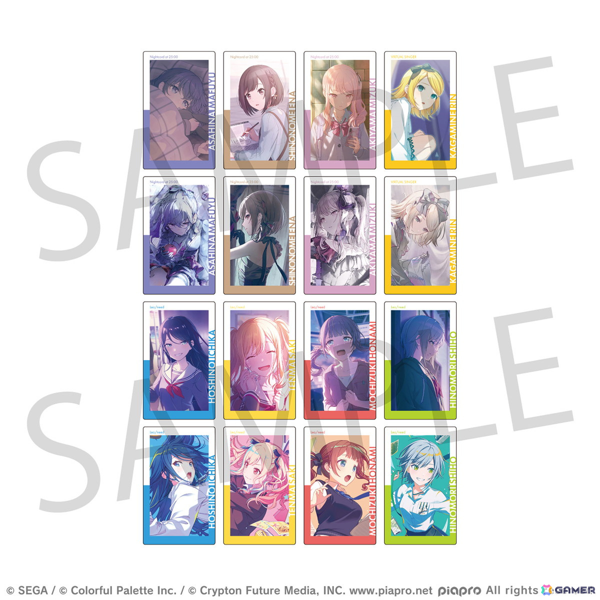 「プロセカ」より「ePick card series vol.21/ vol.22」と「アクリルバナーバッジコレクション vol.15」の予約受付が開始!の画像
