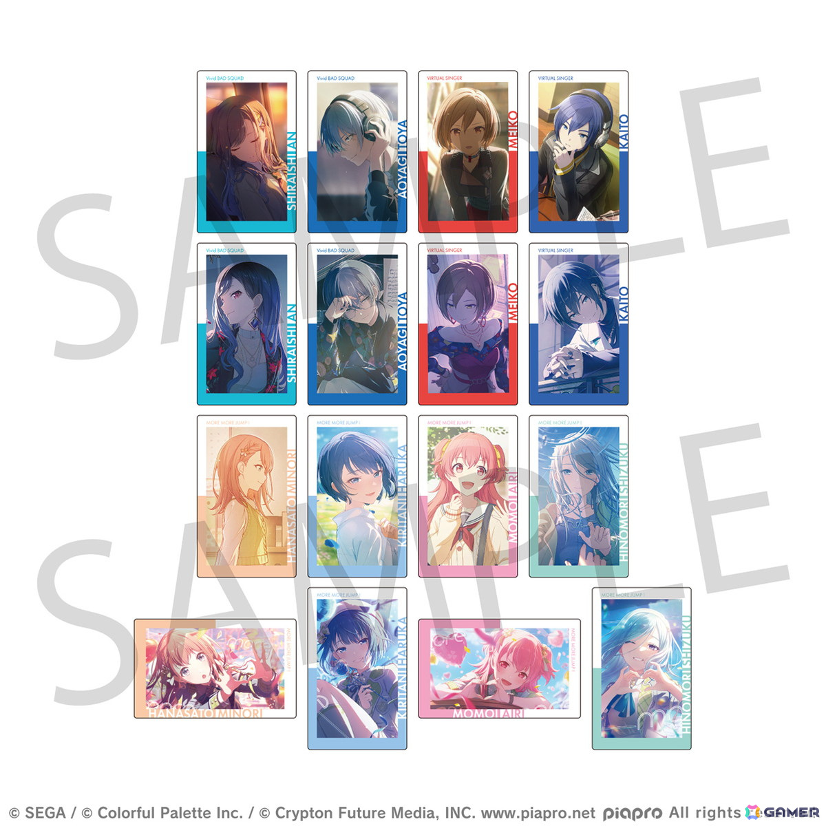 「プロセカ」より「ePick card series vol.21/ vol.22」と「アクリルバナーバッジコレクション vol.15」の予約受付が開始!の画像
