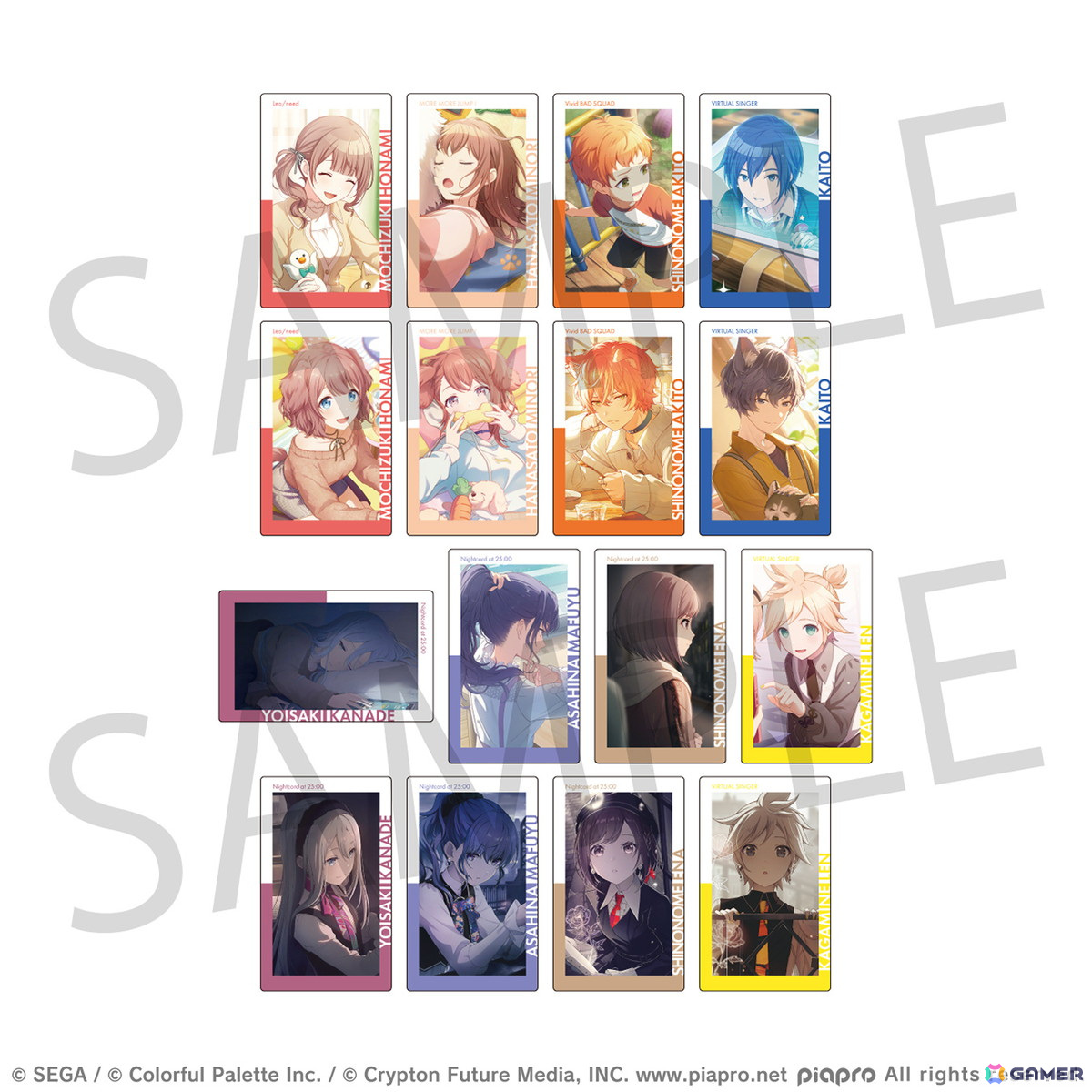 「プロセカ」より「ePick card series vol.21/ vol.22」と「アクリルバナーバッジコレクション vol.15」の予約受付が開始!の画像