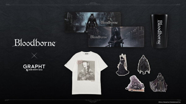 「Bloodborne」ASOBI GRAPHTによる発売10周年アイテムの予約販売が開始！デスクマット、Tシャツ、刺繍ステッカーなどが登場の画像1