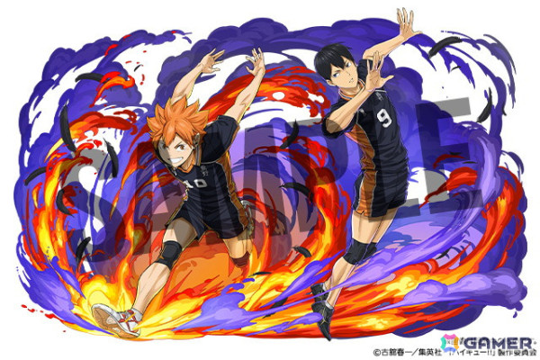「パズドラ」で「ハイキュー!!」との初コラボが3月21日より開催！烏野高校、青葉城西高校、音駒高校、稲荷崎高校などのキャラたちが参戦の画像