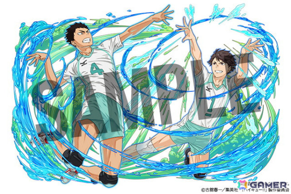 「パズドラ」で「ハイキュー!!」との初コラボが3月21日より開催！烏野高校、青葉城西高校、音駒高校、稲荷崎高校などのキャラたちが参戦の画像