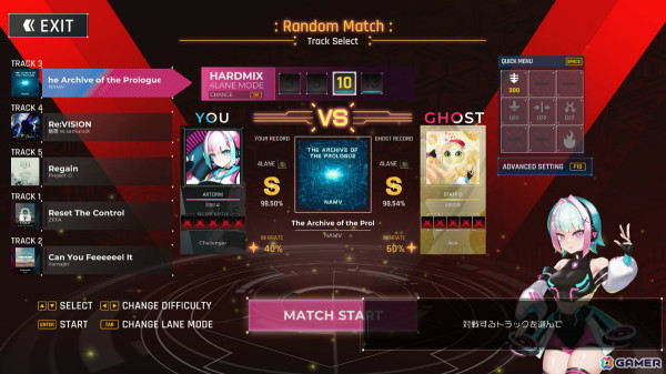 2つのレーンと音楽が融合するリズムゲーム「MASH VP! Re:VISION」正式版のリリース日が3月22日に決定！の画像17