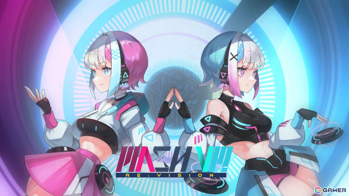 2つのレーンと音楽が融合するリズムゲーム「MASH VP! Re:VISION」正式版のリリース日が3月22日に決定!の画像
